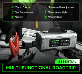 SAKER® Jump Starter with Air Compressor and Air Pump