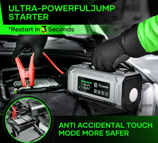 SAKER® Jump Starter with Air Compressor and Air Pump