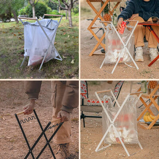 SAKER® Portable Foldable Trash Bag Holder