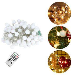 33ft 100 LED Globe Ball String Lights