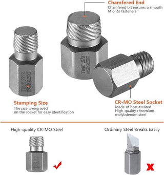 SAKER 25Pcs Screw Extractor Set Multi