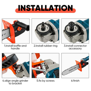 SAKER® Chainsaw Angle Grinder Converter