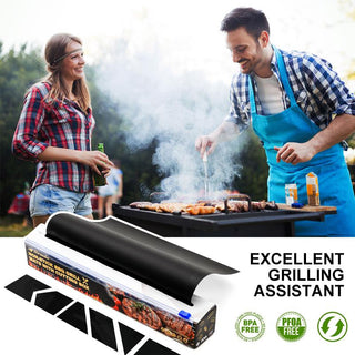 Hirundo Non-Stick BBQ Grill Mats  with cutting box