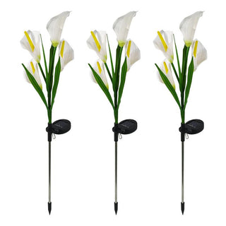 Multi-Color LED Solar Arum-lily Garden Lights