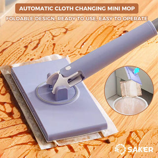 SAKER® Automatic Cloth Changing Mini Mop