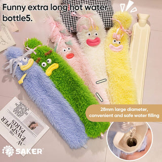 SAKER® Extended Hot Water Bottle with Plush Cover