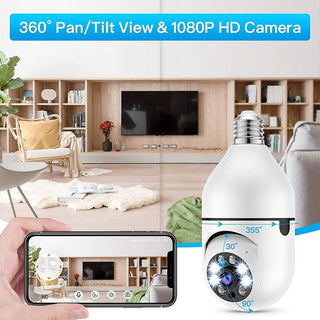 SAKER® Wireless Wifi Light Bulb Camera Security Camera