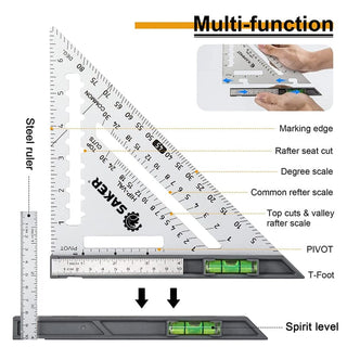 SAKER® Rafter Square with Level