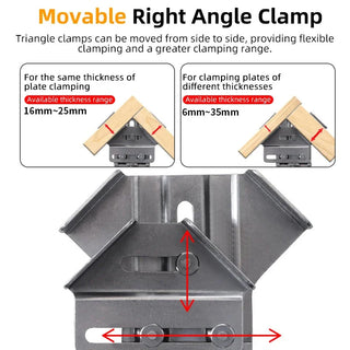 SAKER® Stainless Steel Right Angles Clamp