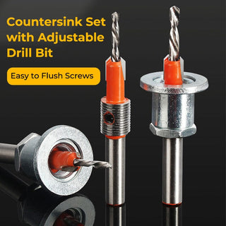 SAKER® Countersink Set with Adjustable Drill Bit