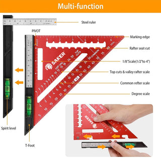 SAKER® Rafter Square with Level