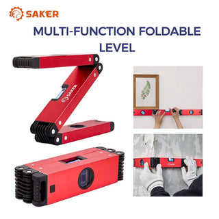 SAKER® Three-fold Multi-Function Foldable Level