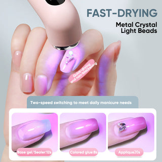 SAKER® 2 In 1 Grinding And Manicure Tool with LED Light