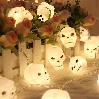 Saker Halloween 3D Skull String Lights