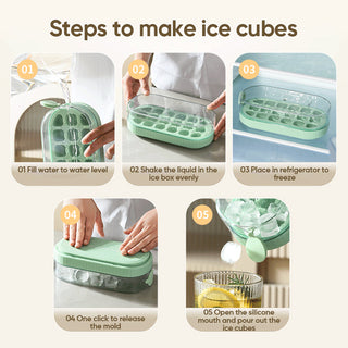 SAKER® Press Ice Cube Box