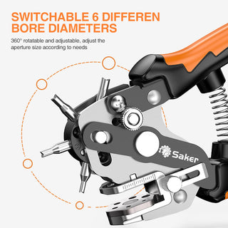 Saker Multi-function Hole Punch