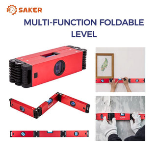 SAKER® Three-fold Multi-Function Foldable Level