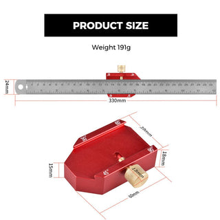 SAKER® 12in Scribing Ruler