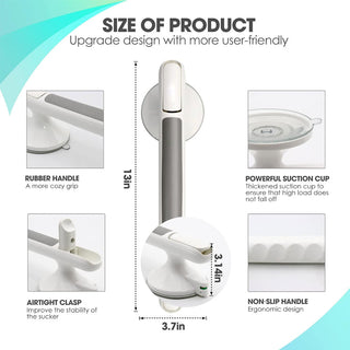 SAKER® Suction Grab Bar for Shower