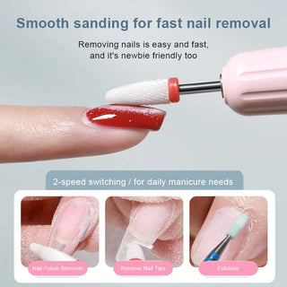 SAKER® 2 In 1 Grinding And Manicure Tool with LED Light