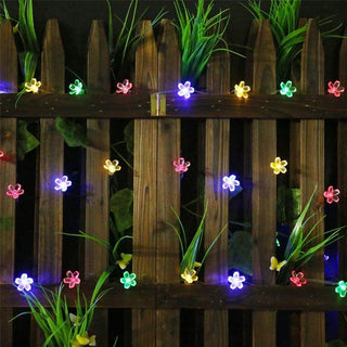 Solar-Powered String Lights (Blossom Flower)