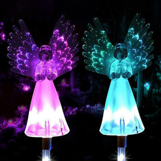 Solar-Powered LED Angel Light