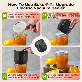 SAKER® Electric Mason Jar Vacuum Sealer