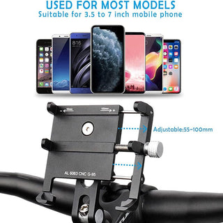 Saker Bicycle Phone Mount on Fork Stem