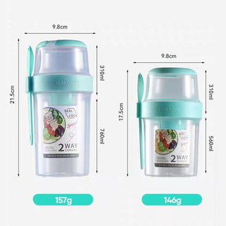 Sank Salad Shaker Cup Portable Cereal Cup