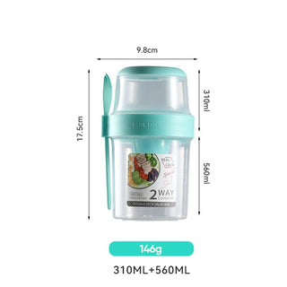 Sank Salad Shaker Cup Portable Cereal Cup