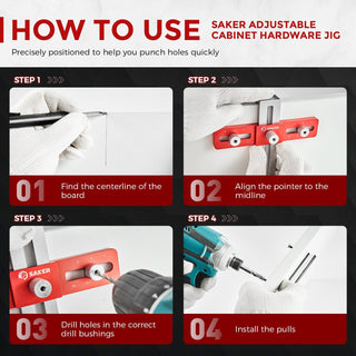 SAKER® Cabinet Door Mounting Jig