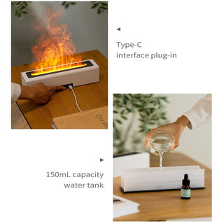 SAKER® 3D Simulation Flame Oil Diffuser