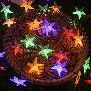 Saker Solar Power Starfish String Lights