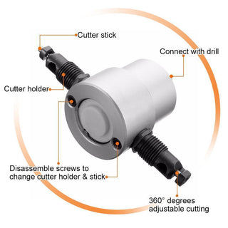 Domom Double Head Sheet Nibbler Metal Cutter