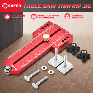 SAKER Thin Rip Jig Table Saw Jig Guide