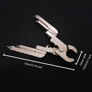 Hirundo 15 in 1 Multi-tool Pliers Tool Keychain Stainless Steel Combination EDC Tool