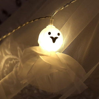 Saker Halloween Paper Lantern Ghost Face String Lights