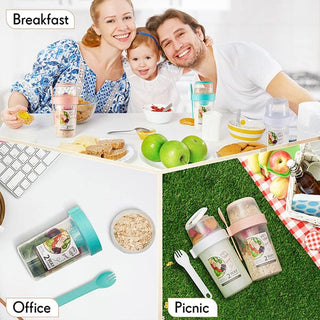 Sank Salad Shaker Cup Portable Cereal Cup