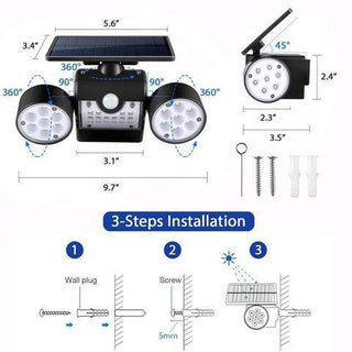 360° Adjustable Solar Motion Lights