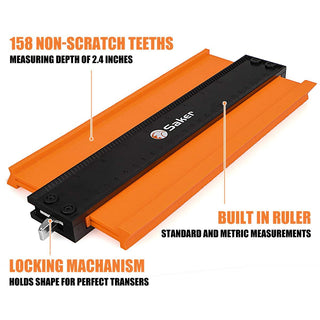 Saker® Contour Gauge Profile Tool With Lock