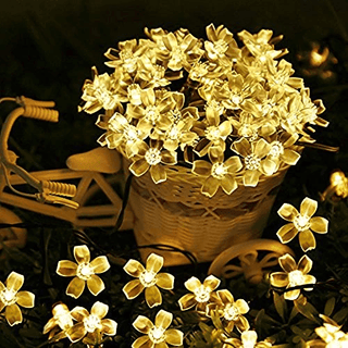 Solar-Powered String Lights (Blossom Flower)