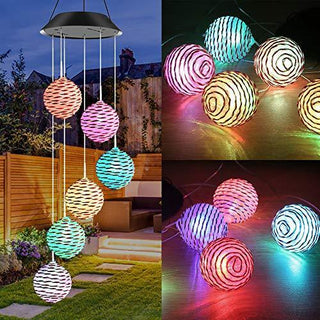 Solar- Powered Spiral Spinner Light