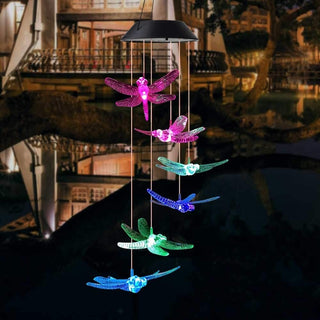 Solar-Powered Dragonfly Lights