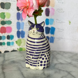 Sank Polka Dot Cat Vase