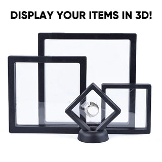 SAKER® 3D Floating Frame Display Holder Stands