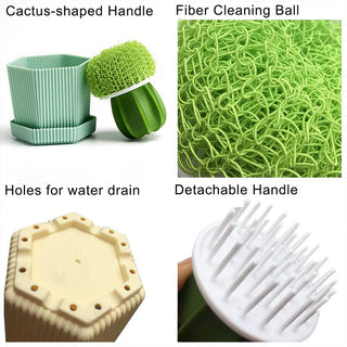 SAKER® Cactus Dish Scrub Brush