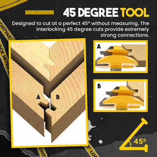 SAKER® 45°Lock Miter Router Bit