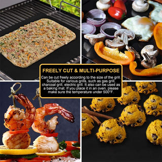 Hirundo Non-Stick BBQ Grill Mats  with cutting box