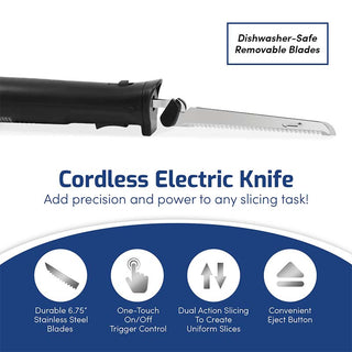 SAKER® Cordless Rechargeable Easy-Slice Electric Knife