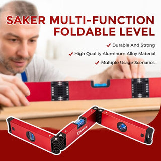 SAKER® Three-fold Multi-Function Foldable Level